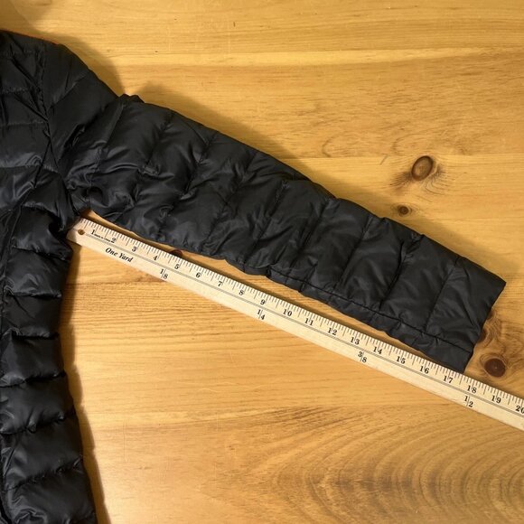 Outdoor Survival Canada Goose Down Black Parka Jacket Women's Small S - Picture 14 of 16